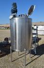 Used- Tank, 200 Gallon, Stainless Steel, Vertical.