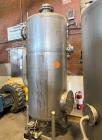 Used-Tank, Approximate 250 Gallon, Stainless Steel, Vertical. Approximate 30