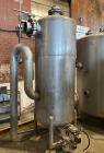 Used-Tank, Approximate 250 Gallon, Stainless Steel, Vertical. Approximate 30