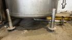 Used-Tank, Approximate 250 Gallon, Stainless Steel, Vertical. Approximate 30