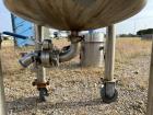 Used Jacketed Tank, Approximate 20 Gallon, Stainless Steel, Vertical. Approximate 18