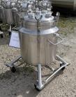 Used- Stainless Steel 120 Liter / 31.7 Gallon Jacketed Tank, Stainless Steel, Vertical. Approximate 20