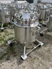 Used- Stainless Steel 120 Liter / 31.7 Gallon Jacketed Tank, Stainless Steel, Vertical. Approximate 20