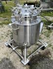 Used- Stainless Steel 120 Liter / 31.7 Gallon Jacketed Tank, Stainless Steel, Vertical. Approximate 20