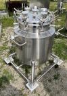 Used- Stainless Steel 120 Liter / 31.7 Gallon Jacketed Tank, Stainless Steel, Vertical. Approximate 20