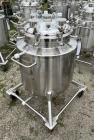 Used- Stainless Steel 120 Liter / 31.7 Gallon Jacketed Tank, Stainless Steel, Vertical. Approximate 20