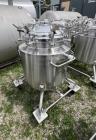 Used- Stainless Steel 120 Liter / 31.7 Gallon Jacketed Tank, Stainless Steel, Vertical. Approximate 20