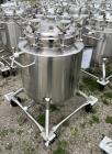 Used- Stainless Steel 120 Liter / 31.7 Gallon Jacketed Tank, Stainless Steel, Vertical. Approximate 20