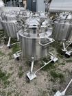 Used- Stainless Steel 120 Liter / 31.7 Gallon Jacketed Tank, Stainless Steel, Vertical. Approximate 20