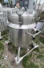 Used- Stainless Steel 120 Liter / 31.7 Gallon Jacketed Tank, Stainless Steel, Vertical. Approximate 20