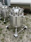 Used- Stainless Steel 120 Liter / 31.7 Gallon Jacketed Tank, Stainless Steel, Vertical. Approximate 20