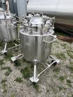 Used- Stainless Steel 120 Liter / 31.7 Gallon Jacketed Tank, Stainless Steel, Vertical. Approximate 20