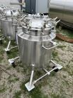 Used- Stainless Steel 120 Liter / 31.7 Gallon Jacketed Tank, Stainless Steel, Vertical. Approximate 20