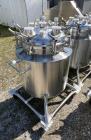 Used- Stainless Steel 120 Liter / 31.7 Gallon Jacketed Tank, Stainless Steel, Vertical. Approximate 20