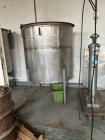 Used Tank, Approximatey 500 Gallon, 6' dia. X 8' high, 304 Stainless steel with Cover.