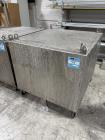 Used 450 Gallon Stainless Steel Square Tank with Internal Sieve & Cover