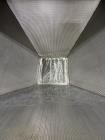 Used 450 Gallon Stainless Steel Square Tank with Internal Sieve & Cover