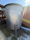 Used Perry Products 750 Gallon 304 Stainless Steel Storage Tank – Open Top, Leg Mounted