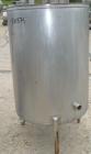 USED: Tank, 200 gallon, 304 stainless steel, vertical. 36