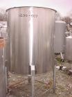 USED: Tank, 250 gallon, stainless steel, vertical. 40