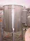 USED: Tank, 250 gallon, stainless steel, vertical. 40