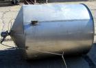 USED: Tank, 350 gallon, 304 stainless steel, vertical. 44
