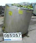 USED: Mix tank, 525 gallon, 304 stainless steel, vertical. 54