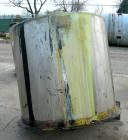 USED: Mix tank, 525 gallon, 304 stainless steel, vertical. 54