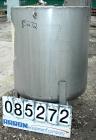 USED: Tank, 180 gallon, 304 stainless steel, vertical. 36