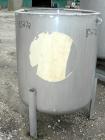 USED: Tank, 180 gallon, 304 stainless steel, vertical. 36