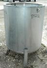 USED: Tank, 180 gallon, 304 stainless steel, vertical. 36