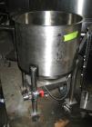 USED: Tank, 35 gallon, stainless steel. 24
