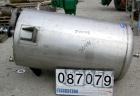 USED: Tank, 275 gallon, 304 stainless steel, vertical. Approximate 36