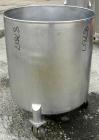 USED: Tank, 100 gallon, 304 stainless steel, vertical. 30