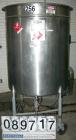 USED: Tank, 225 gallon, 304 stainless steel, vertical. 38