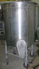 USED: Tank, 225 gallon, 304 stainless steel, vertical. 38