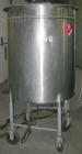 USED: Tank, 225 gallon, 304 stainless steel, vertical. 38