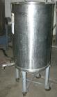 USED: Tank, 55 gallon, 304 stainless steel, vertical. 22