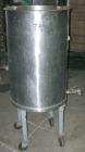 USED: Tank, 55 gallon, 304 stainless steel, vertical. 22