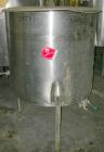 USED: Tank, 175 gallon, 304 stainless steel, vertical. 38