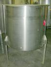 USED: Tank, 175 gallon, 304 stainless steel, vertical. 38
