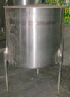 USED: Tank, 175 gallon, 304 stainless steel, vertical. 38