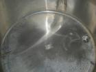 USED: Tank, 175 gallon, 304 stainless steel, vertical. 38