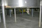 USED: Tank, 175 gallon, 304 stainless steel, vertical. 38