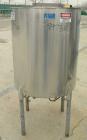 USED: Tank, 120 gallon, 304 stainless steel, vertical. 31