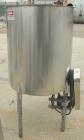 USED: Tank, 120 gallon, 304 stainless steel, vertical. 31