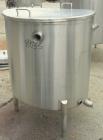 USED: Tank, 150 gallon, 316 stainless steel, vertical. 36