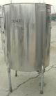 USED: Tank, 225 gallon, 304 stainless steel, vertical. 38