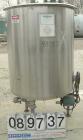 USED: Tank, 225 gallon, 304 stainless steel, vertical. 38