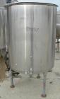 USED: Tank, 225 gallon, 304 stainless steel, vertical. 38